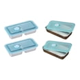 thumbnail image 3 of Cateissary Caja de almacenamiento de alimentos reutilizable para refrigerios frescos en cualquier momento y en cualquier lugar Caja de acero Mostrada Cuadrícula única, 3 of 3