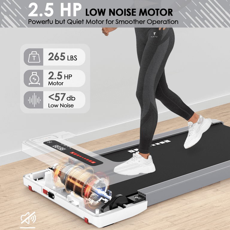 Factory Sale Treadmill 2.25 HP Under Desk Treadmill Portable Electric Treadmill Flat Slim Installation Free Walking Treadmill with Remote Control