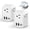 Type C-White Gray, variant on 2 Pack European Travel Plug Adapter, PETGLE European Plug Adapter with 4 AC Outlets 4 USB Charging Ports (2 USB C), Foldable Power Plug Adapter Travel Essentials to Italy Spain France Europe