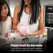 Ninja Creami Ice Cream Maker, for Mix-ins, Milkshakes, Sorbet, 5 One-Touch Programs, (2) 16 Oz Pint Containers & Lids, NC300 Stone Silver