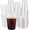 24oz 50pcs, variant on 100 Sets - 24oz Plastic Cups with and Straws, Disposable Cups for Iced Coffee, Smoothie, Milkshake, Cold Drinks - Clear 24 oz Plastic Cups with Straws