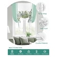 thumbnail image 2 of Eucalyptus Green Tie Up Curtains for Windows 63 Inch Length Balloon Curtains Kitchen Adjustable Balloon Window Shade Stripes Bottle Flower Cactus Plant Tie Up Valance Bathroom Curtain Window 52"x63", 2 of 6