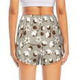 thumbnail image 2 of Lsque Cotton Tree Printed Women's Running Shorts with Liner Pockets,Elastic Quick Dry Workout Athletic Gym Yoga Shorts,Womens High Waist Shorts-XX-Large, 2 of 9