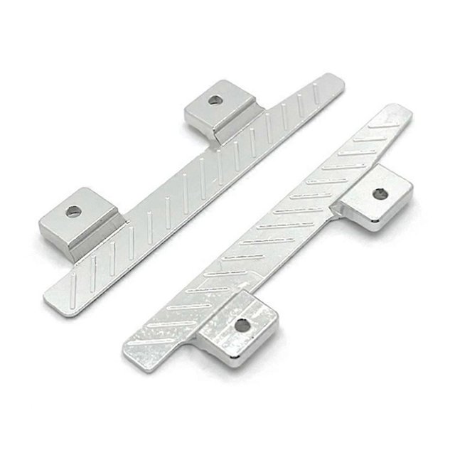 1Pair RC Car Pedal for 1/12 MN82 LC79 MN78 RC Car Accessories Silver