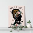 thumbnail image 5 of Books Wall Art Just a Girl Who Loves Books Canvas Painting Prints for Home Wall Decor Reading Artwork Book Lover Gifts for Black Women Girls, Art Deco Frameless 12x16inch, 5 of 5