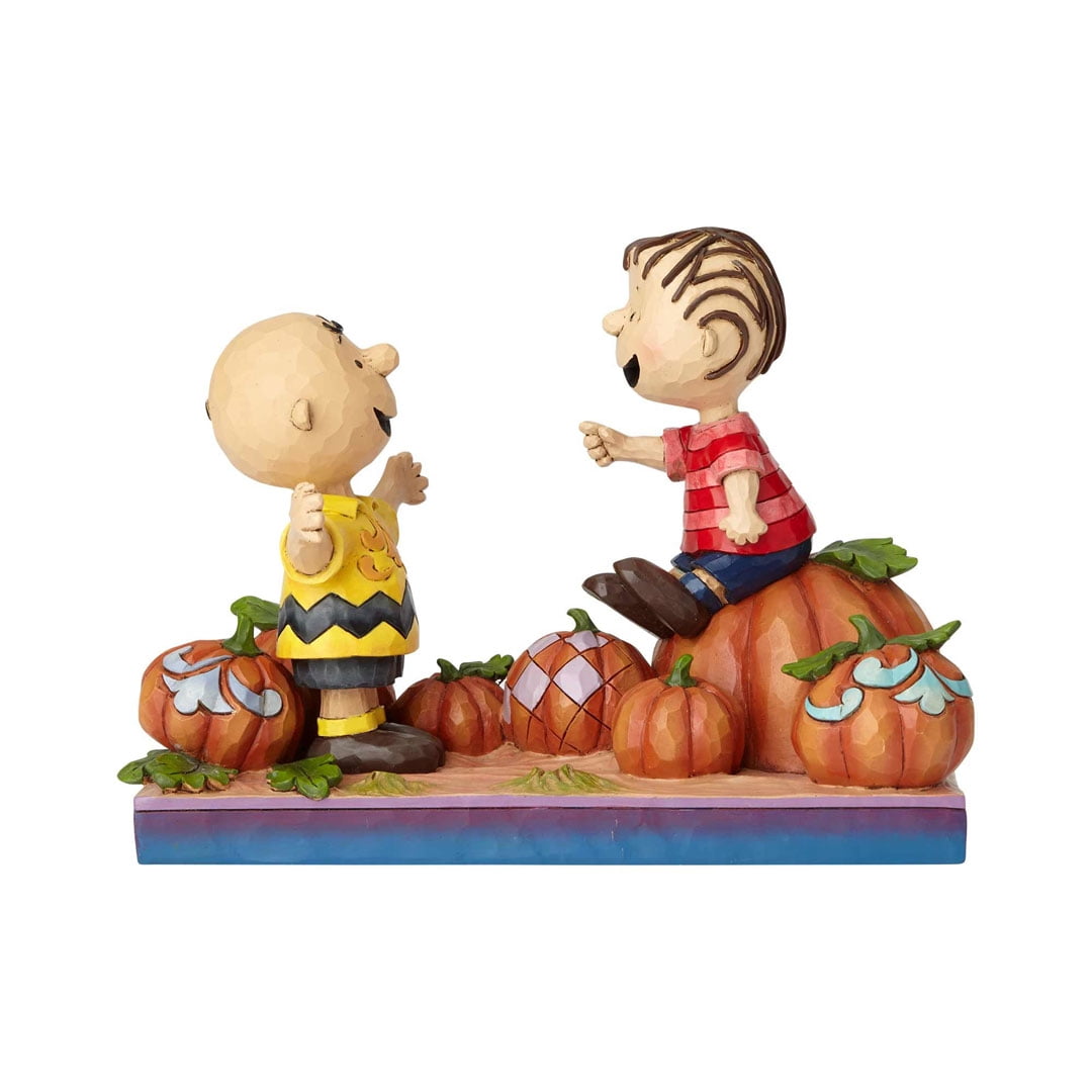 Jim Shore Peanuts Charlie Brown and Linus Pumpkin Patch Figurine