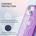 thumbnail image 6 of Magsafe Case for iPhone 14 Plus, Compatible with MagSafe Full-Body Protection Shockproof Rugged Clear Phone Cover with Built-in Anti-Fingerprint Screen Protector for iPhone 14 Plus, Darkpurple, 6 of 8