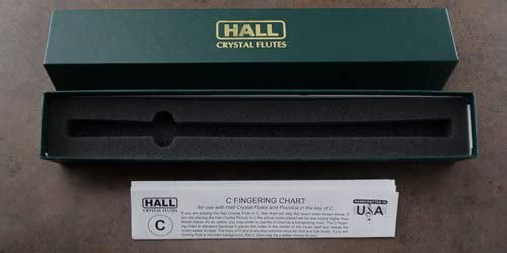Hall Crystal Flute 11299 - Inline Glass Piccolo in C - Clear Glass