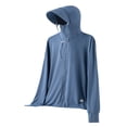 thumbnail image 2 of UPF 50+ Sun Hoodies for Men Lightweight Detachable Hood Long Sleeve Zip Up Jacket with Pocket Outerwear Fishing Hoodie, 2 of 4