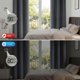 thumbnail image 3 of Blackout Blackout Cortinas, Juego de Cortinas de 2 Piezas para Recámara y Sala de Estar 42x84 Pulgadas, Cortinas Térmicas Aislantes Que Oscurecen la Habitación con Ojales, Reducción de Ruido y Bloque, 3 of 7
