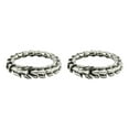 thumbnail image 4 of Thinsony Distinctive Gothic Punk Dragon Scale Bangle 48 inches Cool and Contemporary Steel 7.48 Inch 2Set, 4 of 6