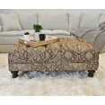 thumbnail image 2 of Roundhill Furniture Charbilia Fabric Tufted Cocktail Ottoman in Tapestry Ocean Cliff, 2 of 11