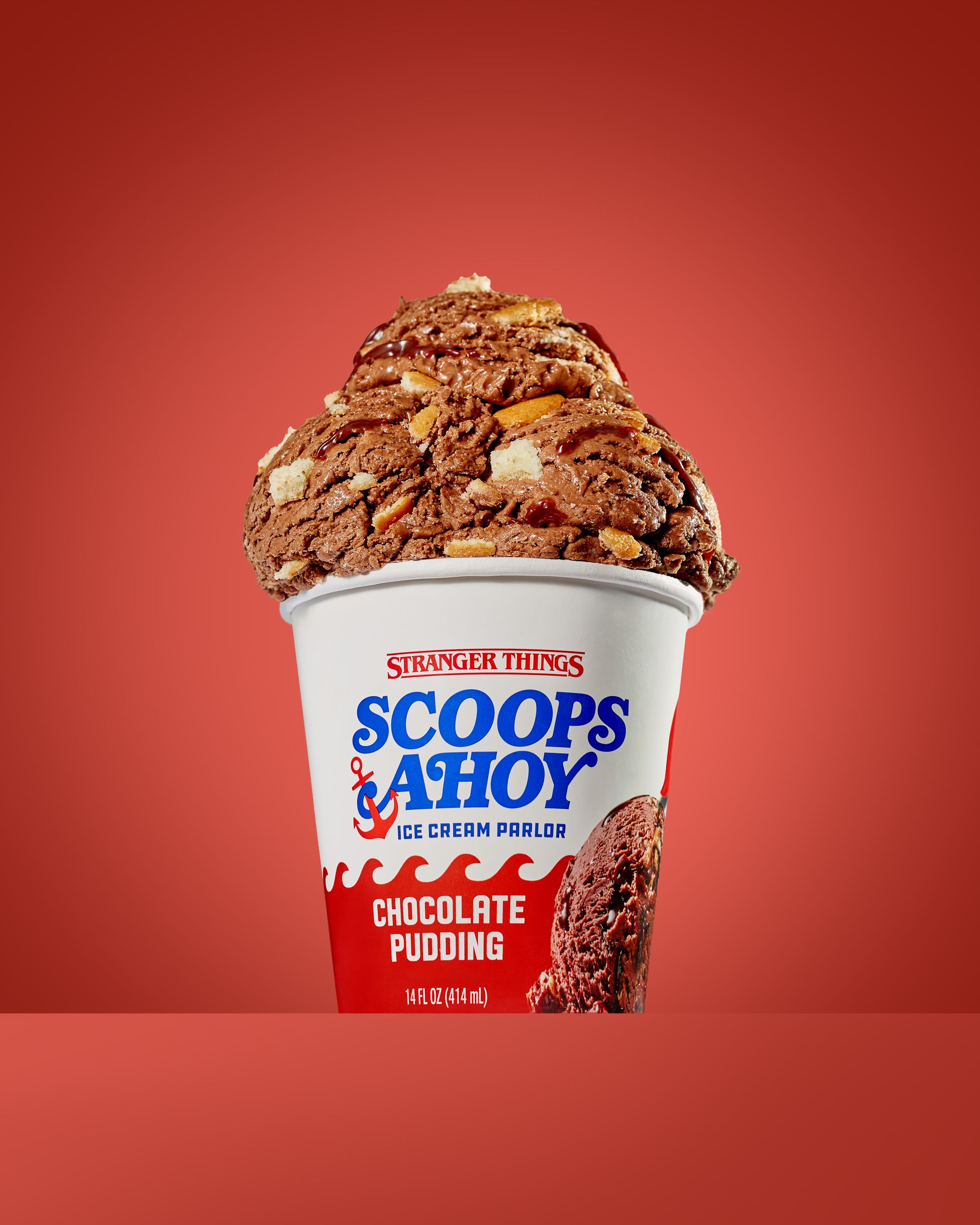Scoops Ahoy Chocolate Pudding Ice Cream, 14 fl oz Stranger Things Netflix - image 3 of 7
