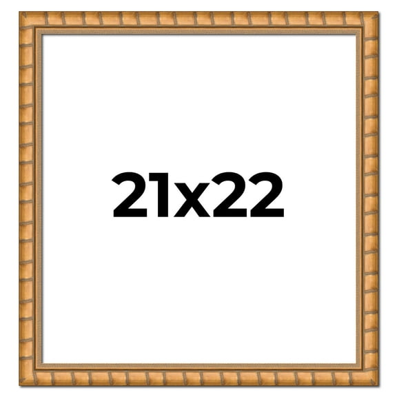 21x22 Frame Gold Real Wood Picture Frame Width 1.5 inches | Interior Frame Depth 0.5 inches |