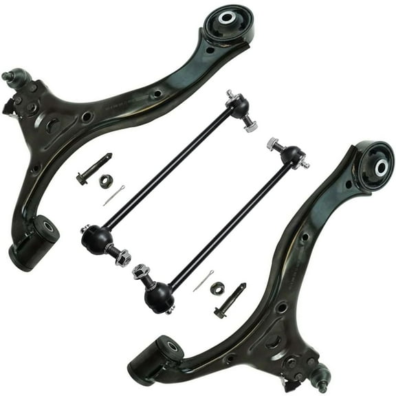 Detroit Axle - Front End Control Arms Sway Bars for Hyundai 2007-2009 Entourage, 2006-2014 Kia Sedona, 2 Lower Control Arms w/Ball Joints 2 Sway Bar Links 2008 Replacement