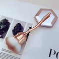 thumbnail image 2 of Gold Brocha de maquillaje rosa, brocha para colorete, brochas de maquillaje en polvo para cara súper grandes para polvo cosmético dorado, 2 of 5