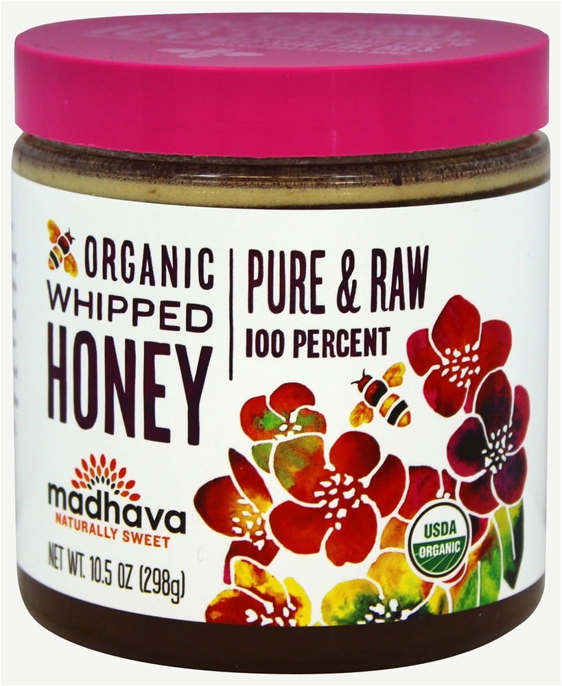Madhava Organic Pure & Raw Whipped Honey 10.5 oz.
