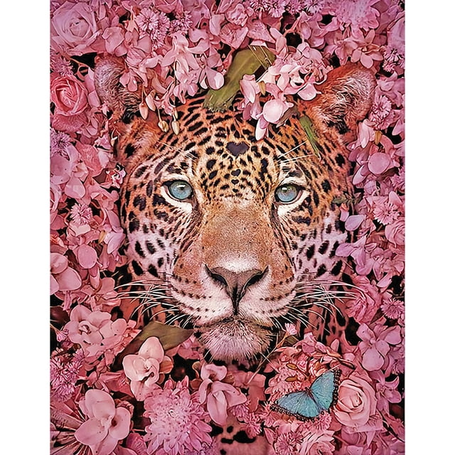 Drill Diamond Painting (DE5815) Animal Full DIY Mosaic Home Decor (IH783 Leopard 3) 45x60cm Hugtrwg Para estrenar