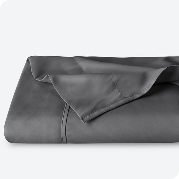 Bare Home Ultra-Soft Flat Sheets - Premium 1800 Collection - Double Brushed - Queen, Gray
