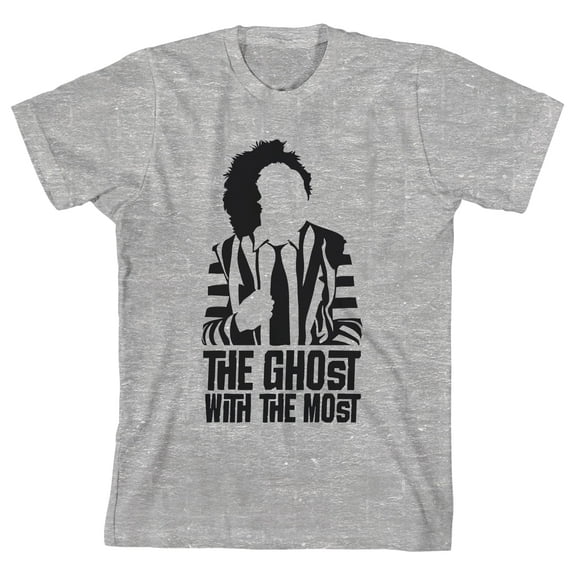 Beetlejuice The Ghost With The Most Boy's Athletic Heather T-shirt-Medium