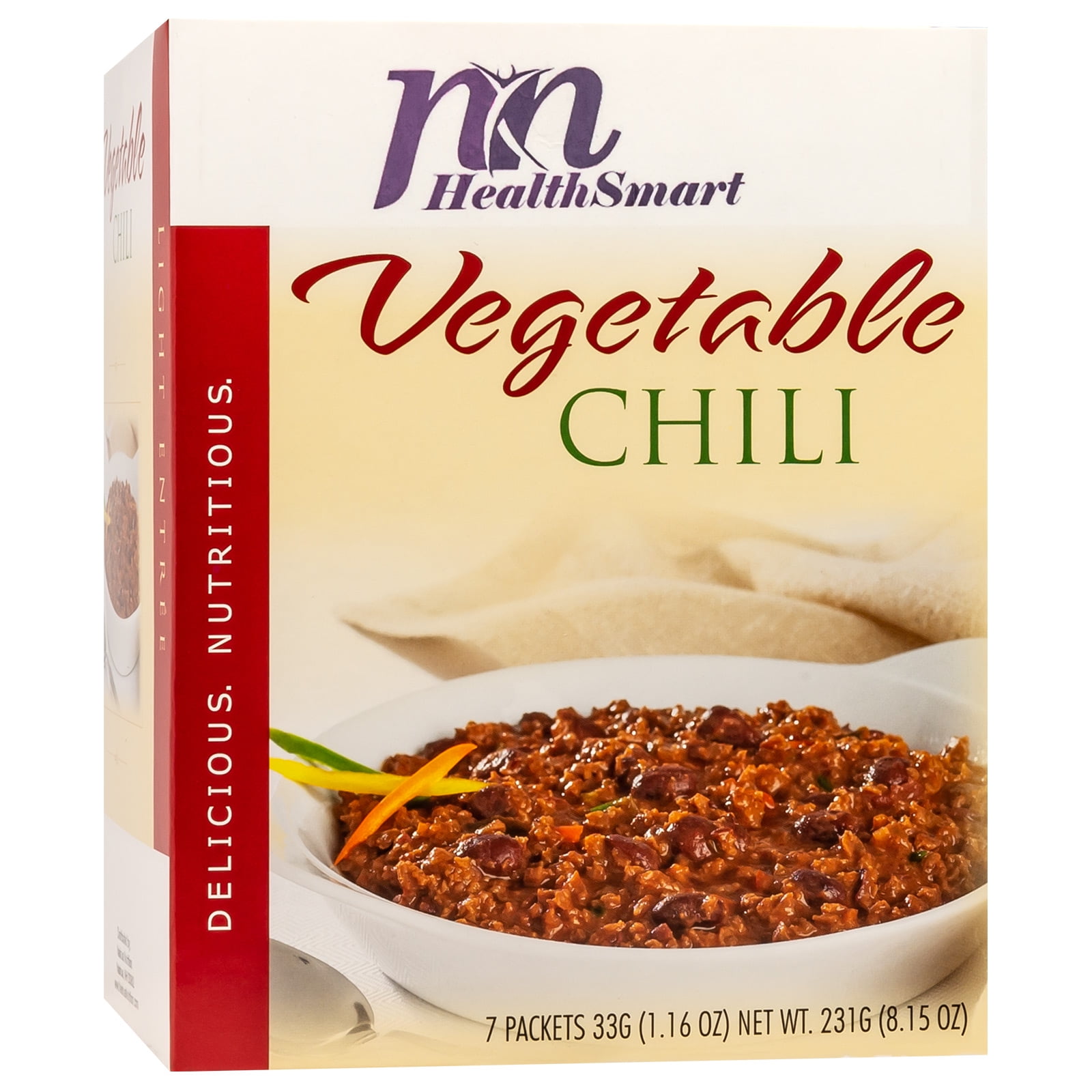 High Fat Low Protein Keto Snacks HealthSmart High Protein Vegetable Chili Dinner, 15g Protein, Low