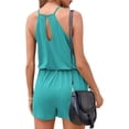 thumbnail image 5 of Summer Stylish Women Casual Summer Short Halter Jumpsuit with Pockets Solid Color Romper, 5 of 6
