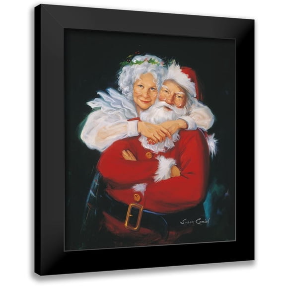 Comish, Susan 12x14 Black Modern Framed Museum Art Print Titled - Mr and Mrs Claus