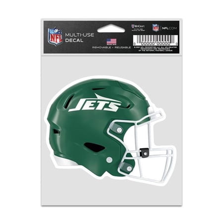 Wraft Fanatics 9416638054 3.75 x 5 in. New York Jets Decal – Helmet Fan