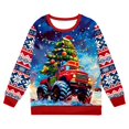 thumbnail image 4 of Wxolcjlv Big Girls Letter Print Pullover Hoodie Soft Long Sleeve Everyday Wear Top, Sizes 3-14, 4 of 4