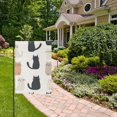 thumbnail image 2 of Yayeee Garden Flag 12" x 18" Double Sided Outdoor Yard Lawn Holiday Decorations, Cute Cartoon Cats, 2 of 6