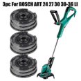 thumbnail image 1 of 3pc For Bosch Art 24 27 30 30-36 Li Strimmer Trimmer Cutting Line Spool Feed 6m 1.6mm Garden Tool Parts Replacement., 1 of 4