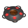 thumbnail image 3 of Base de comedero para colibríes, cubierta superior de metal de repuesto, suministros para comedero de néctar para pájaros, puertos de alimentación con, 3 of 8
