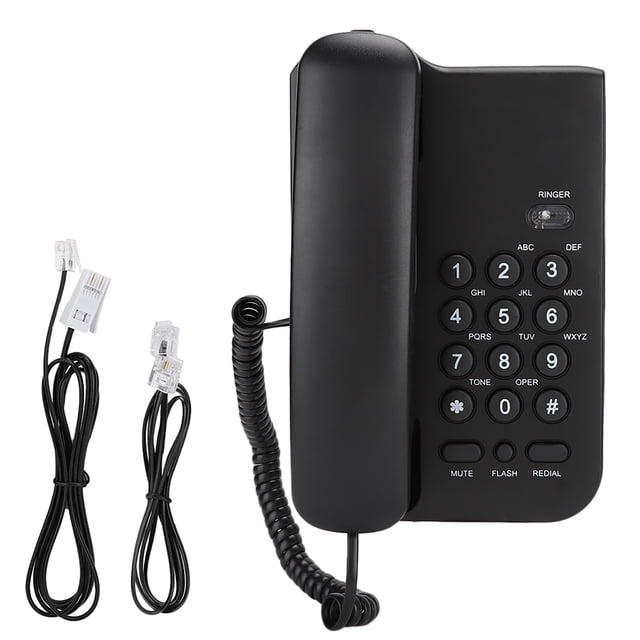 Teléfono KX T3026CID en inglés para hotel, casa o oficina (línea telefónica del Reino Unido con colores aleatorios) (negro)