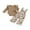 Brown, variant on BemeyourBBs Baby Girls Clothing Set Long Sleeve Ribbed Romper with Print Overalls
