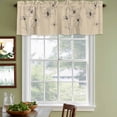 thumbnail image 4 of Floral Valances for Windows, Decorative Rod Pocket Window Valance Curtains, Spring Flower Short Curtain Drapes for Kitchen/Bathroom/Living Room, 2 Panels, 60" W x 18" L, 4 of 8