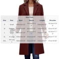thumbnail image 3 of Tqcoqu Women's Coat Fall Winter Casual Single Breasted Overcoat Mid-Length Notched Lapel Coat, 3 of 9