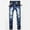 Light Blue, variant on Tbopshirt Pants for Men Jeans Fashion with Pockets Button Zipper Personality Denim Trend Jeans Sweatpants