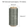 thumbnail image 2 of Unique Bargains 186 Yards 210D/1mm Leather Sewing Thread Polyester Waxed Cord, Middle Grey, 2 of 5