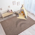 thumbnail image 6 of 4x6 Area Rugs For Living Room  Soft Modern Memory Foam Bedroom Rug Washable Indoor Low Pile Minimalist Non Slip Carpet Dorm Home Decor Brown And White, 6 of 9