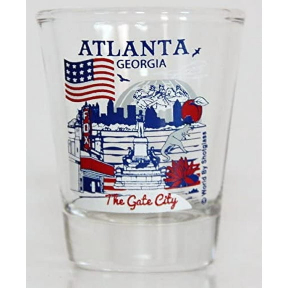 atlanta georgia great american cities collection shot glass