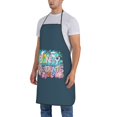 thumbnail image 4 of Funny Easter Apron for Women Men - Cute Bunny & Eggs Kitchen Apron with Pockets - Waterproof Cooking Bib for BBQ Baking Gardening Cafe, Easter Decor 2026, Easter Bunny Accessories, Hostess Gift Ideas, 4 of 9