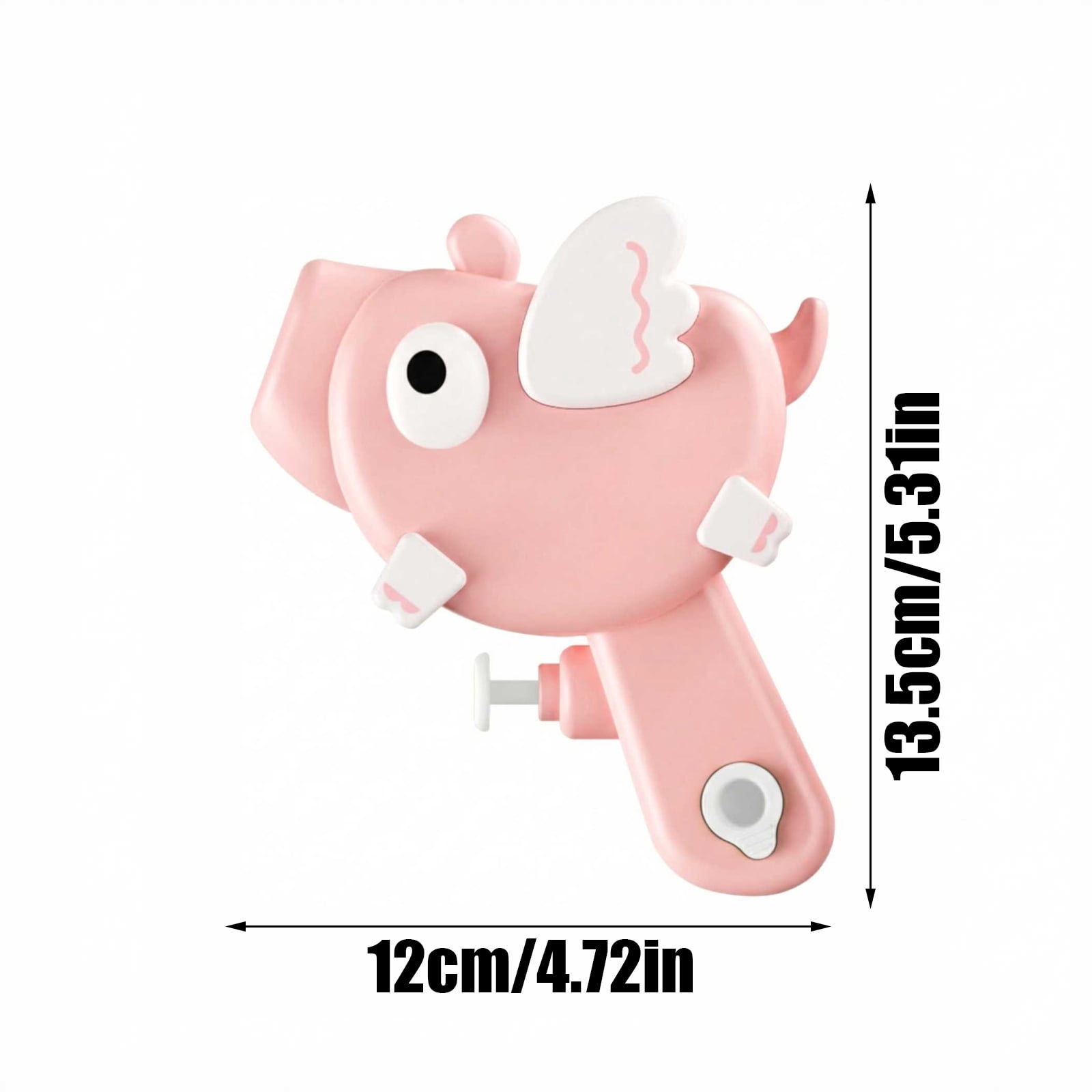 EclipseJewels Cartoon Semi-Circle Water Gun for Kids, High Capacity Splash Blaster, Summer Pool Beach Drifting Water Toy, Outdoor Swimming Party Game for Boys Girls,Pink