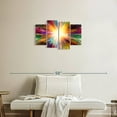thumbnail image 2 of Elephant Stock Light Abstract Wall Art - Horizontal Multi Panel Canvas - Living Room Wall Decor - Abstract Multi Panel - Orange And Green Decor - 30" x 18", 2 of 4