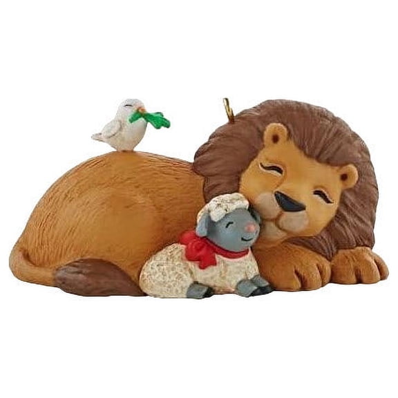 2013 Promise of Peace (Lion) Hallmark Keepsake Christmas Tree Ornament - QXG1415