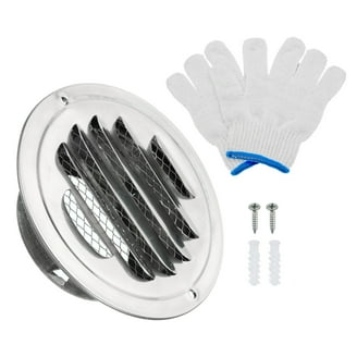 4 Inch Wall Vent Cover, HG Power Exhaust Vent with Screen Mesh, Stainless Steel Dryer Vent Cover Outside, U-Shape Air Vent Covers for Outdoor Ventilation System 94mm, Silver 4 Inch Wall Vent Cover, HG Power Exhaust Vent with Screen Mesh, Stainless Steel Dryer Vent Cover Outside, U-Shape Air Vent Covers for Outdoor Ventilation System 94mm, Silver