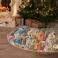 thumbnail image 5 of Sikiie Funny Dogs Family Nativity Christmas Tree Skirt, Jesus Christian Winter Holiday Tree Mat Decoration(30-48IN)48", 5 of 6