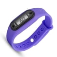 thumbnail image 4 of Qarigey Digital LED Distancia para Caminar Podómetro Calorías Deporte Fitness Muñeca Reloj de Silicona Relojes violeta, 4 of 6