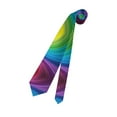 thumbnail image 5 of Rainbow Stripes Tie For Men Funny Neckties Fashion Gentleman Soft Comfortable Ties, 5 of 7