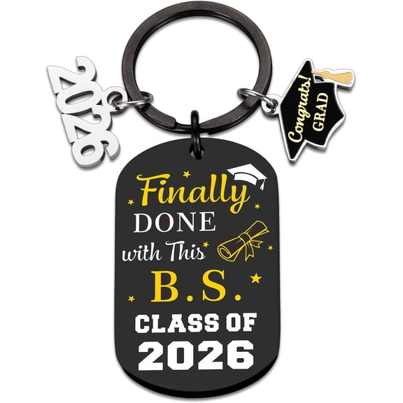 Graduation Keychain Gifts for Him Her, 2026 Class of Gifts for High School Seniors, Cool College Graduation Gift for Grad School Students, 2026 Graduate Party Favors Stuff Senior Night Graduate Gift