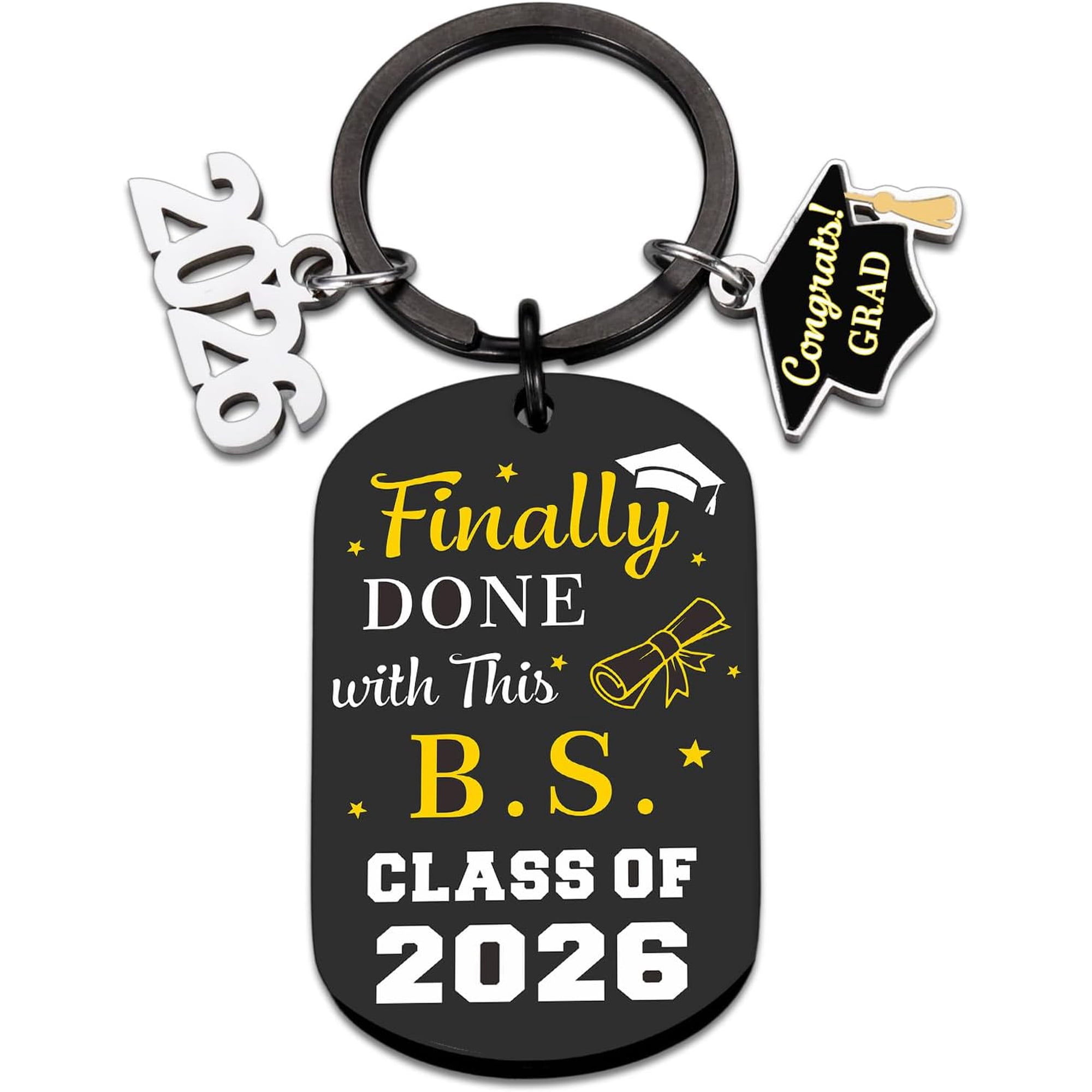 Graduation Keychain Gifts for Him Her, 2026 Class of Gifts for High School Seniors, Cool College Graduation Gift for Grad School Students, 2026 Graduate Party Favors Stuff Senior Night Graduate Gift